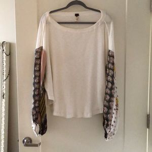 Free people balloon sleeve top